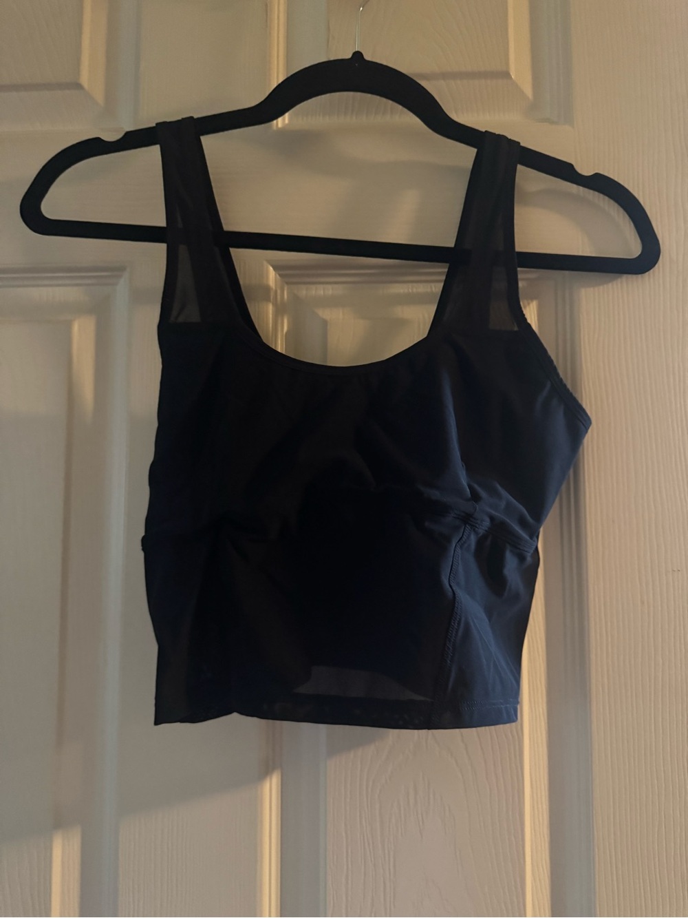 Alo- Black Cropped Tank Top/Bralette